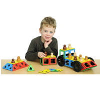 Набор Полидрон Магнитный "Конструируем транспорт" с дополнительным комплектом колес (Базовый) - «globural.ru» - Тихорецк