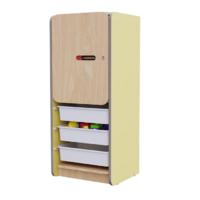 Закрытый шкаф с ящиками из коллекции мебели «НЕГА» (цвет желтый) - «globural.ru» - Тихорецк
