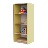 Открытый шкаф с полками из коллекции мебели «НЕГА» (цвет желтый) - «globural.ru» - Тихорецк