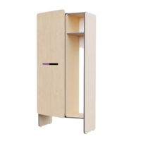 Шкаф для верхней одежды персонала во входную группу из коллекции мебели «НЕГА» (бежевый) - «globural.ru» - Тихорецк