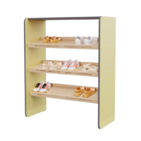 Полка для обуви во входную группу из коллекции мебели «НЕГА» (цвет желтый) - «globural.ru» - Тихорецк