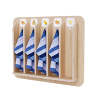 Детская вешалка для полотенец в центральную группу из коллекции «НЕГА» - «globural.ru» - Тихорецк