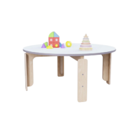 Круглый растущий стол из коллекции «НЕГА» р.гр. 2-3 (цвет голубой) - «globural.ru» - Тихорецк