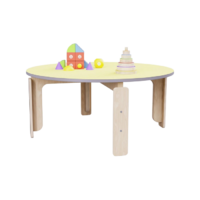 Круглый растущий стол из коллекции «НЕГА» р.гр. 2-3 (цвет желтый) - «globural.ru» - Тихорецк