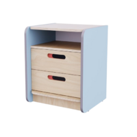 Тумба к письменному столу воспитателя из коллекции «НЕГА» (цвет голубой) - «globural.ru» - Тихорецк