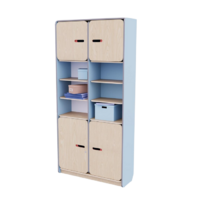 Рабочий стеллаж для воспитателя из коллекции «НЕГА» (цвет голубой) - «globural.ru» - Тихорецк