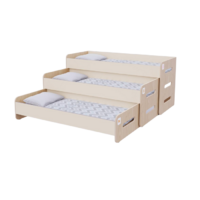 Раздвижная кровать 3 секции в спальную зону из коллекции «НЕГА» (цвет бежевый) - «globural.ru» - Тихорецк