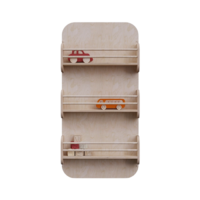 Настенная полка с тремя уровнями из коллекции «НЕГА» - «globural.ru» - Тихорецк