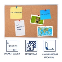 Доска пробковая 1200х900 - «globural.ru» - Тихорецк
