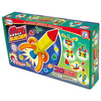 Магнитный конструктор Строитель. Базовый 30 деталей + колесная база. Стартовый набор - «globural.ru» - Тихорецк