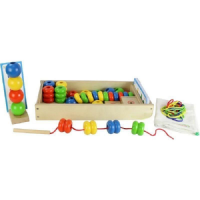 Игра на сенсомоторное развитие "Шнуровка Бусы (набор 3)" - «globural.ru» - Тихорецк