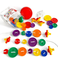 Игра на сенсомоторное развитие "Гигантские пуговицы и веселая шнуровка"" - «globural.ru» - Тихорецк