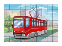 Магниты-пазлы "Трамвай" - «globural.ru» - Тихорецк