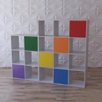 Стеллаж для игрушек и книг "Яркие акценты" - «globural.ru» - Тихорецк