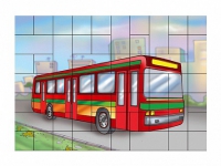 Магниты-пазлы "Автобус" - «globural.ru» - Тихорецк