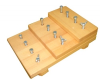 Настольный тренажер "Панель настольная с винтами". - «globural.ru» - Тихорецк