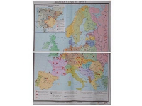 Учебная карта "Европа 1924-1939 гг" 1050*1420 мм (матовое, 2-стороннее лам.) - «globural.ru» - Тихорецк