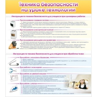 Стенд "Техника безопасности на уроке технологии" - «globural.ru» - Тихорецк