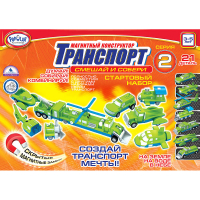 Магнитный конструктор Транспорт "Смешай и собери". Серия 2. Стартовый набор 3-5 лет. - «globural.ru» - Тихорецк