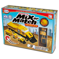 Магнитный конструктор Транспорт "Смешай и собери". Серия Строительная техника. Стартовый набор - «globural.ru» - Тихорецк