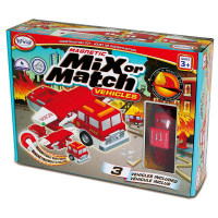 Магнитный конструктор Транспорт "Смешай и собери". Серия Пожарная и спасательная техника. Стартовый набор - «globural.ru» - Тихорецк