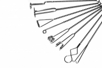 Комплект массажных логопедических зондов на витых ручках с колечком (по Новиковой Е.В.). Комплект из 8 зондов - «globural.ru» - Тихорецк