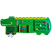 Бизиборд "Зелёный крокодильчик" - «globural.ru» - Тихорецк