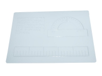 Пособие для слабовидящих детей "Координатная плоскость 3 вида, транспортир и линейка" - «globural.ru» - Тихорецк