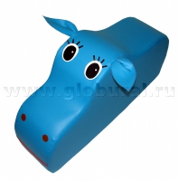 Напольная игрушка "Бегемот" с аппликацией (ВИК) - «globural.ru» - Тихорецк