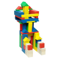 Конструктор деревянный "МегаСтроитель цветной" - «globural.ru» - Тихорецк