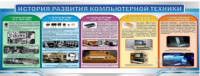 Стенд "История развития компьютерной техники" (вариант 2) - «globural.ru» - Тихорецк