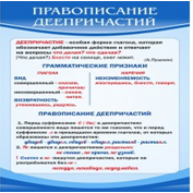 Стенд "Правописание деепричастий" - «globural.ru» - Тихорецк