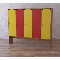 Шкаф 5-секционный с нишей под скамью "Яркое детство" - «globural.ru» - Тихорецк