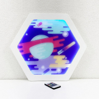 Декоративная тактильная панель с подсветкой - «Сатурн» - «globural.ru» - Тихорецк