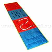 Сенсорная дорожка №1  (фракции песка, гороха. пуговицы, канат) - «globural.ru» - Тихорецк