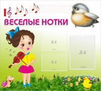 Стенд "Веселые нотки" - «globural.ru» - Тихорецк