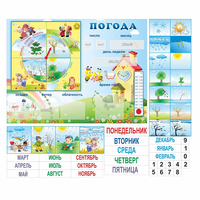 Стенд "Погода" с карманами для вставок - «globural.ru» - Тихорецк
