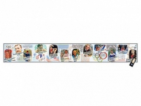 Интерактивный стенд-лента "Выдающиеся спортсмены, деятели физической культуры, спорта и олимпийского движения" адаптивный, с сенсорным пультом управления и планшетом со шрифтом Брайля (физическая культура) - «globural.ru» - Тихорецк