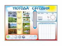 Стенд-уголок маркерный "Погода сегодня" - «globural.ru» - Тихорецк