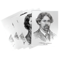 Комплект портретов отечественных и зарубежных художников  (22 штуки формат А3) - «globural.ru» - Тихорецк