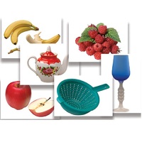 Набор предметных картинок "Фрукты, ягоды, орехи. Посуда" - «globural.ru» - Тихорецк