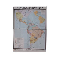 Учебная карта "Образование независимых государств в Латинской Америке" 1030*1420 мм (матовое, 2-стороннее лам.) - «globural.ru» - Тихорецк