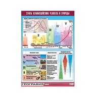 Таблица демонстрационная "Этапы взаимодействия человека и природы" (винил 100x140) - «globural.ru» - Тихорецк
