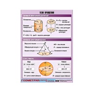 Таблица демонстрационная "Тела вращения" (винил 70х100) - «globural.ru» - Тихорецк