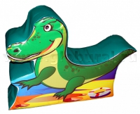 Напольная игрушка "Крокодил" с шелкографией (ВИК) - «globural.ru» - Тихорецк