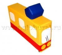 Напольная мягкая игрушка «Трамвай» каталка - «globural.ru» - Тихорецк