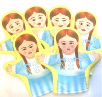 Набор кукол - рукавичек  "Эмоции. Девочки" - «globural.ru» - Тихорецк