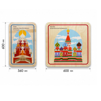 Набор стеновых панелей «Памятные места России - Кижи, Москва» - «globural.ru» - Тихорецк