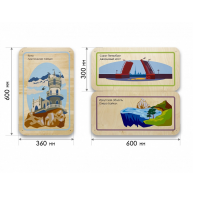 Набор стеновых панелей «Памятные места России - Ялта, Санкт-Петербург, Иркутск» - «globural.ru» - Тихорецк