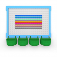 Комплект стены для конструирования Botzees с деревянной основой - «globural.ru» - Тихорецк